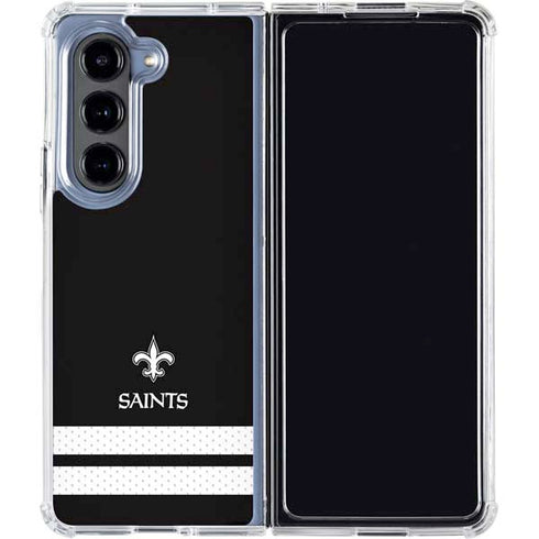 NFL New Orleans Saints Shutout Galaxy Z Fold5 5G Clear Case